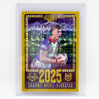 2025 NRL Elite Las Vegas Charnze Nicoll-Klokstad New Zealand Warriors - V #11/30