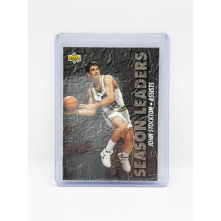 1993-94 Upper Deck Season Leaders John Stockton Assists - No. 168
