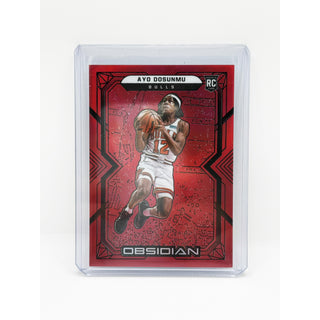 2021-22 Panini Obsidian Ayo Dosunmu Electric Etch Red Flood RC - No. 168