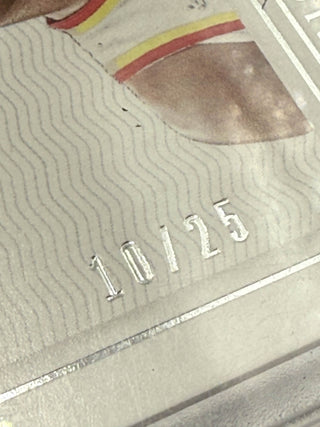 2021-22 Panini National Treasures Notable Nicknames Trae Young Auto "Ice Trae" Inscribed 10/25