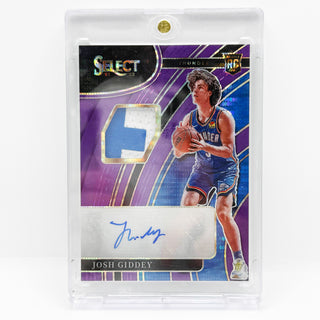 2021-22 Panini Select Josh Giddey FOTL Purple Disco RPA 11/15