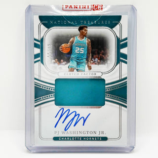 2021-22 Panini National Treasures Clutch Factor PJ Washington Jr. Patch Auto 22/49