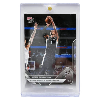 2025 Topps NOW Victor Wembanyama Out Of This World In Return #19