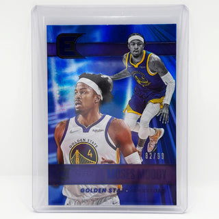 2021-22 Panini Chronicles Essentials Moses Moody Blue RC 82/99