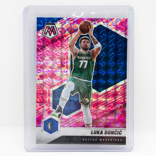 2020-21 Panini Mosaic Luka Doncic Pink Camo - No. 47