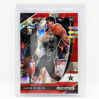 2020 Panini Prizm Draft Picks Aaron Nesmith Red Cracked Ice RC - No. 55