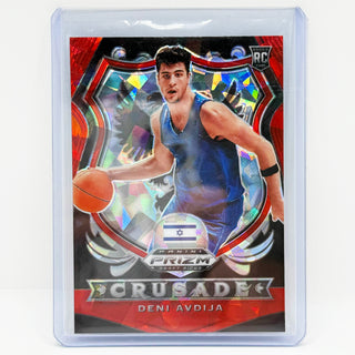 2020 Panini Prizm Draft Picks Deni Avdija Red Ice Prizm RC - No. 86