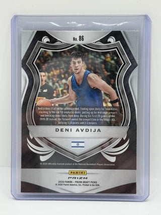 2020 Panini Prizm Draft Picks Deni Avdija Red Ice Prizm RC - No. 86