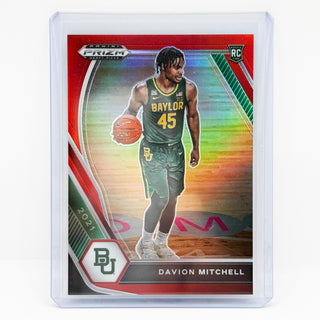 2021 Panini Prizm Draft Picks Davion Mitchell Variation Red RC 216/299