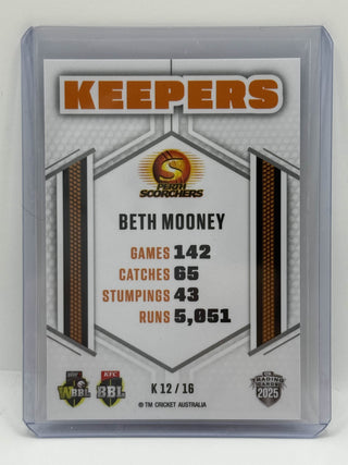 2025 Cricket Australia Traders Keepers Beth Mooney - K 12/16