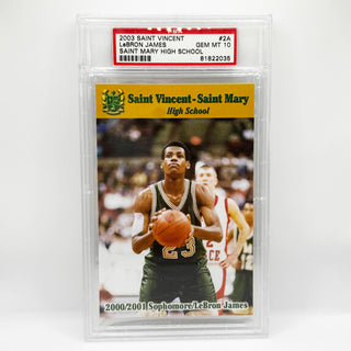 2003 Saint Vincent-Saint Mary High School LeBron James PSA Gem Mint 10