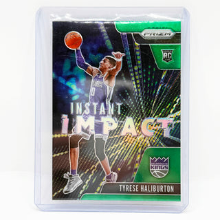 2020-21 Panini Prizm Instant Impact Tyrese Haliburton Green RC - No. 9