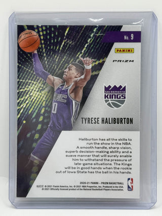 2020-21 Panini Prizm Instant Impact Tyrese Haliburton Green RC - No. 9