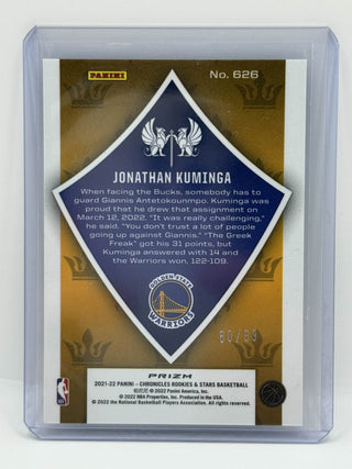 2021-22 Panini Chronicles Rookies & Stars Crusade Jonathan Kuminga Blue RC 80/99