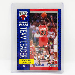 1991-92 Fleer Team Leader Michael Jordan - No. 375