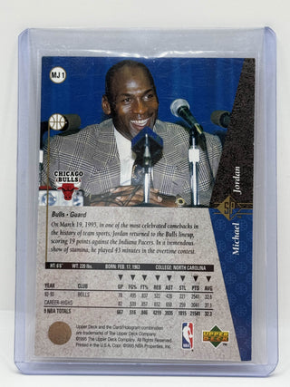1994-95 Upper Deck SP "Hes Back" Michael Jordan #MJ1