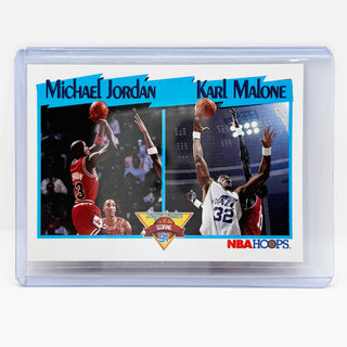 1991 NBA Hoops Scoring Leaders Michael Jordan / Karl Malone - No. 306
