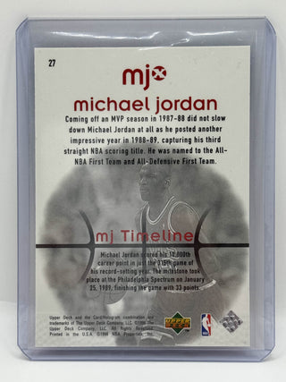 1998 Upper Deck MJx Michael Jordan Timeline 1st Half - No. 27