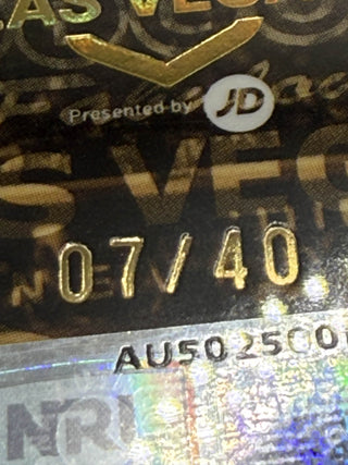 2025 NRL Elite USA Edition Dylan Edwards & Daine Laurie Dual Signature Booklet + Redemption Card 07/40 #VRS 3/5