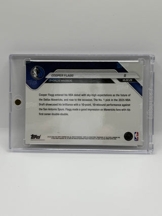 2025 Topps NOW Cooper Flagg 2025 No. 1 Draft Pick Makes NBA Debut #6