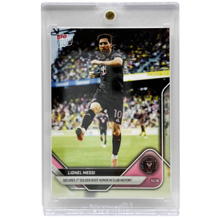 2025 Topps NOW Lionel Messi Secures 1st Golden Boot Honor In Club History #115
