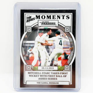 2025 Cricket Australia Traders The Ashes Moments Platinum Mitchell Starc 14/75 #AMP 24/30