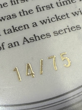 2025 Cricket Australia Traders The Ashes Moments Platinum Mitchell Starc 14/75 #AMP 24/30