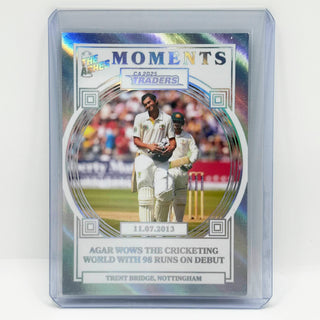 2025 Cricket Australia Traders The Ashes Moments Silver Ashton Agar 161/165 - AMS 18/30