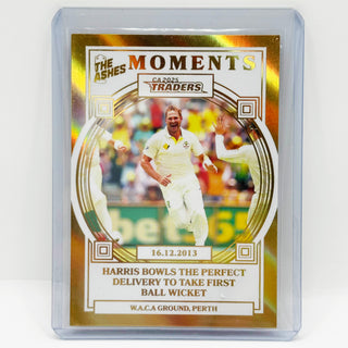 2025 Cricket Australia Traders The Ashes Moments Gold Ryan Harris 093/100 - AMG 20/30