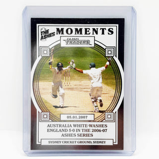 2025 CA Traders The Ashes Moments Platinum Australia White-Washes England 5-0 In The 2006-07 Ashes Series 10/75 #AMP 16/30