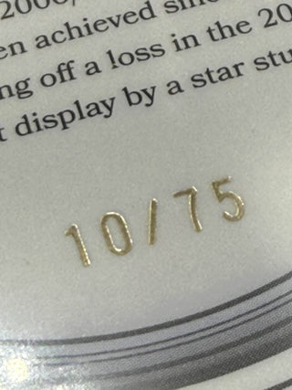 2025 CA Traders The Ashes Moments Platinum Australia White-Washes England 5-0 In The 2006-07 Ashes Series 10/75 #AMP 16/30
