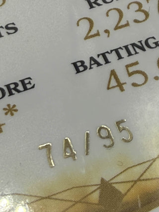 2025 Cricket Australia Traders The Ashes Players Gold David Boon Case Card 74/95