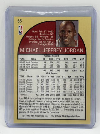 1990 NBA Hoops Micheal Jordan Base Silver - No. 65