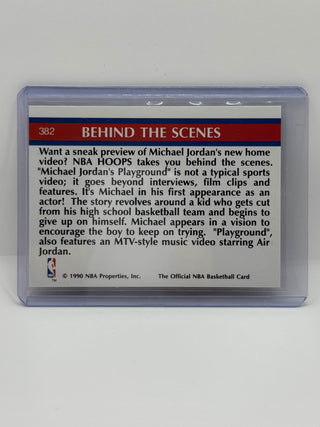 1990 NBA Hoops Inside Stuff Michael Jordan's Playground - No. 382