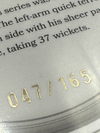 2025 CA Traders The Ashes Moments Silver Mitchell Johnson 047/165 #AMS 21/30
