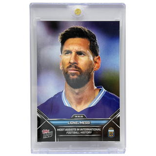 2025 Topps NOW Lionel Messi Most Assists In International Football History #003