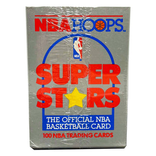 1990 NBA Hoops Superstars NBA Card 100 Cards Factory Sealed Box