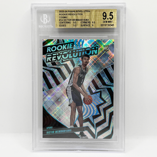 2023-24 Panini Revolution Cosmic Rookie Revolution Victor Wembanyama 64/99 BGS Gem Mint 9.5