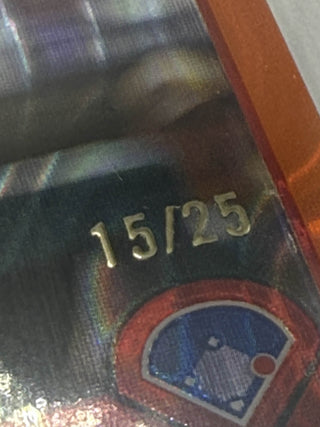 2025 Topps Chrome Bryce Harper Orange Lava Refractor 15/25 BGS Gem Mint 9.5