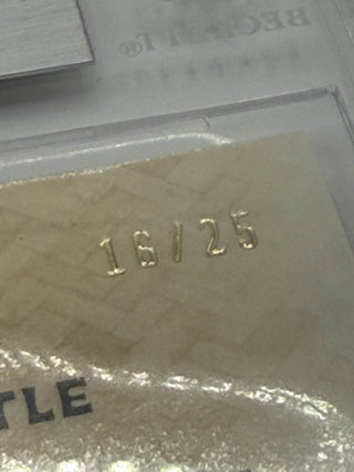 2023-24 Topps Bowman Chrome University Big Kahuna Stephon Castle Orange Refractor 16/25 BGS NM-MT+ 8.5