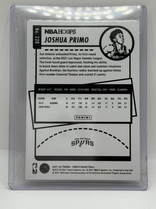 2021-22 Panini Hoops NBA 75th Anniversary Joshua Primo Rookie 03/75