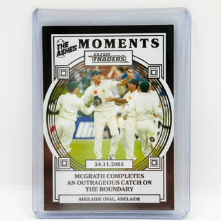 2025 CA Traders The Ashes Moments Platinum McGrath Completes Outrageous Catch On The Boundary 46/75 #AMP 10/30