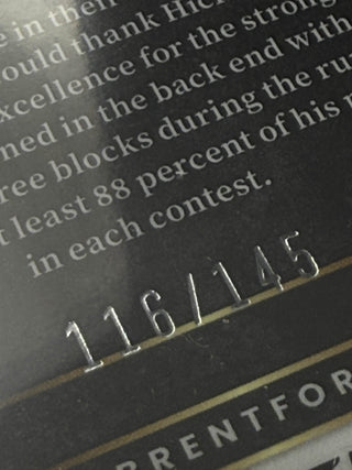 2023-24 Panini Select Aaron Hickey Orange Cracked Ice 116/145