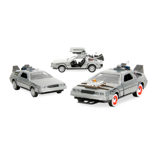 BTTF - DeLorean 1:32 Scale Die-Cast 3 Car Set