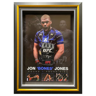 Jon Jones Signed Official UFC Fight Glove Framed - BAS Witnessed