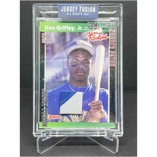 1989 Donruss The Rookies Ken Griffey Jr Jersey Fusion Game Used Number Patch 87/99 #JF-KGJ91