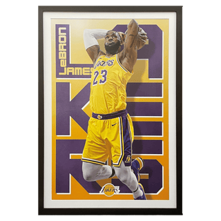 LeBron James L.A. Lakers NBA Poster Framed