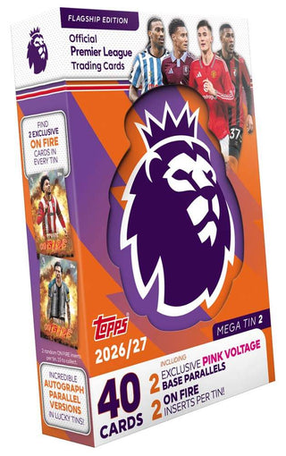 PREORDER:  Topps Flagship Premier League 2027 - Mega Tin (ETA Oct 2026)