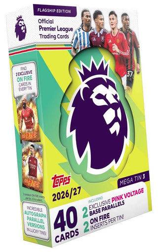 PREORDER:  Topps Flagship Premier League 2027 - Mega Tin (ETA Oct 2026)