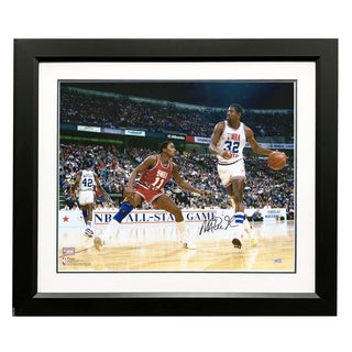 Magic Johnson Lakers signed 16" x 20" Photo framed Fanatics